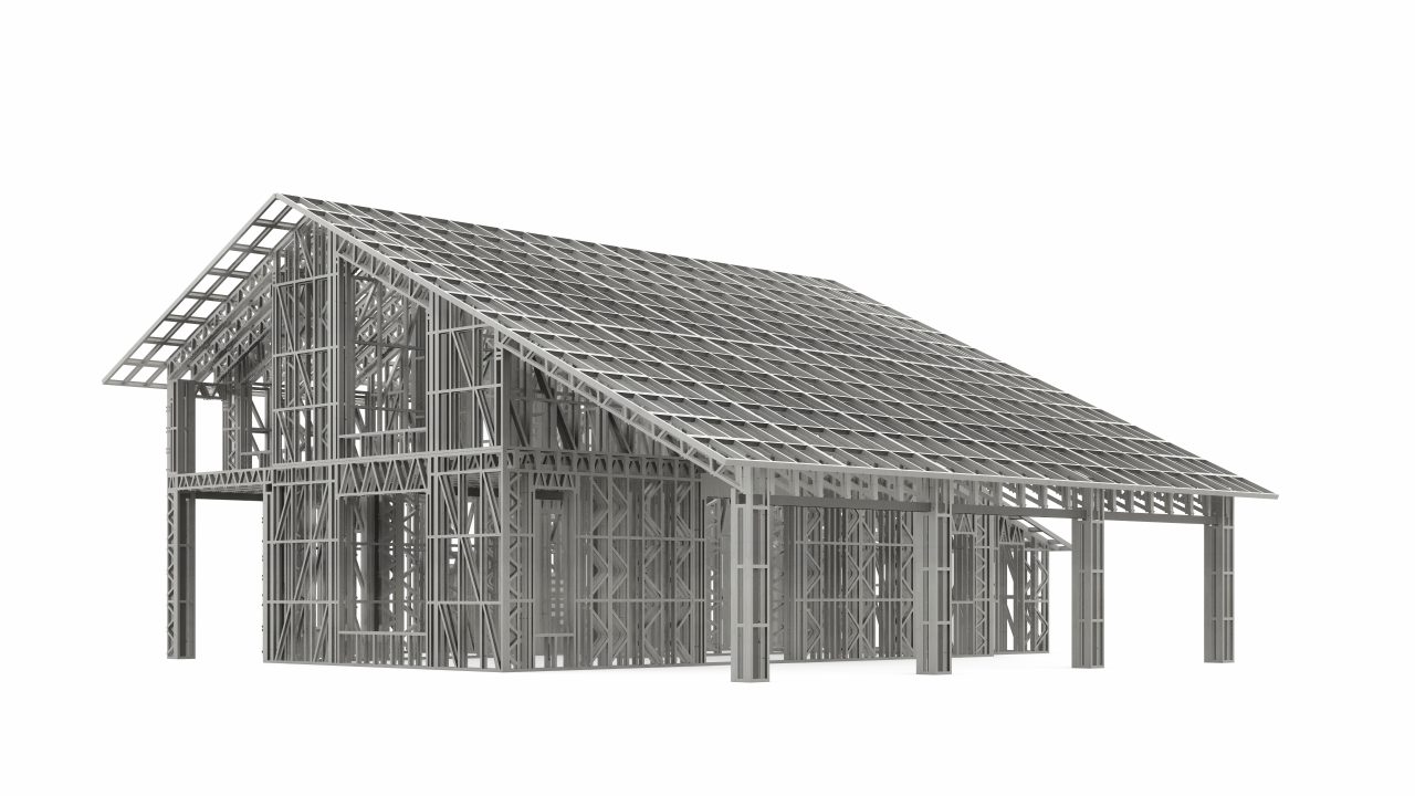 Two-story modular home 2450 sq.ft. frame