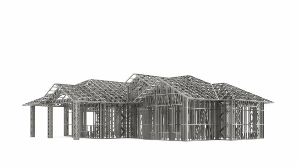 TRADITIONAL AMERICAN COUNTRY HOUSE frame