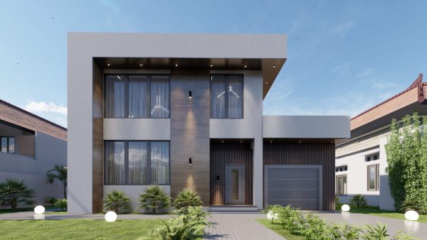 Two-story 2680 sq.ft. modular home with 3 bedrooms