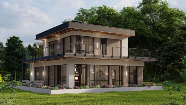 VILLA WITH PANORAMIC WINDOWS IN CONNECTICUT