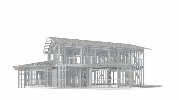 SCANDINAVIAN STYLE VILLA WITH GARAGE frame