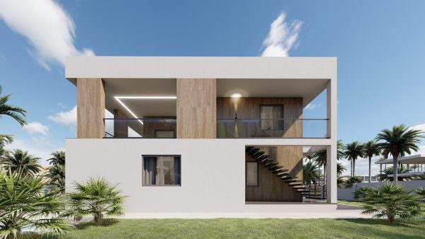 Flat-roofed modular home