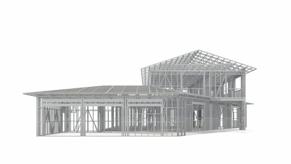 SCANDINAVIAN STYLE VILLA WITH GARAGE frame