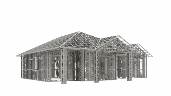 TRADITIONAL AMERICAN COUNTRY HOUSE frame