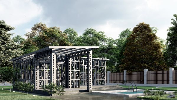 LUXURY OUTDOOR SAUNA ON YOUR BACKYARD frame