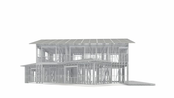 SCANDINAVIAN STYLE VILLA WITH GARAGE frame