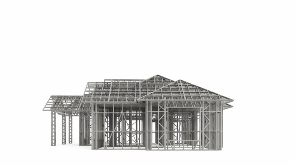 TRADITIONAL AMERICAN COUNTRY HOUSE frame