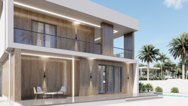 Flat-roofed modular home
