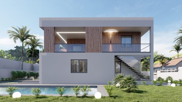 VILLA WITH FLOATING STAIRCASE IN FORT LAUDERDALE