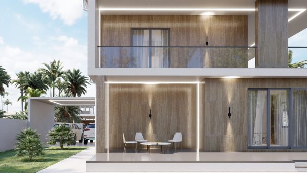 Flat-roofed modular home