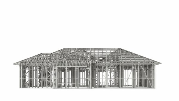 TRADITIONAL AMERICAN COUNTRY HOUSE frame