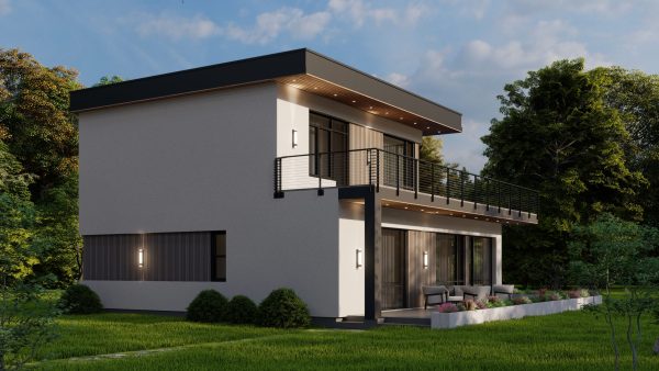 VILLA WITH PANORAMIC WINDOWS IN CONNECTICUT