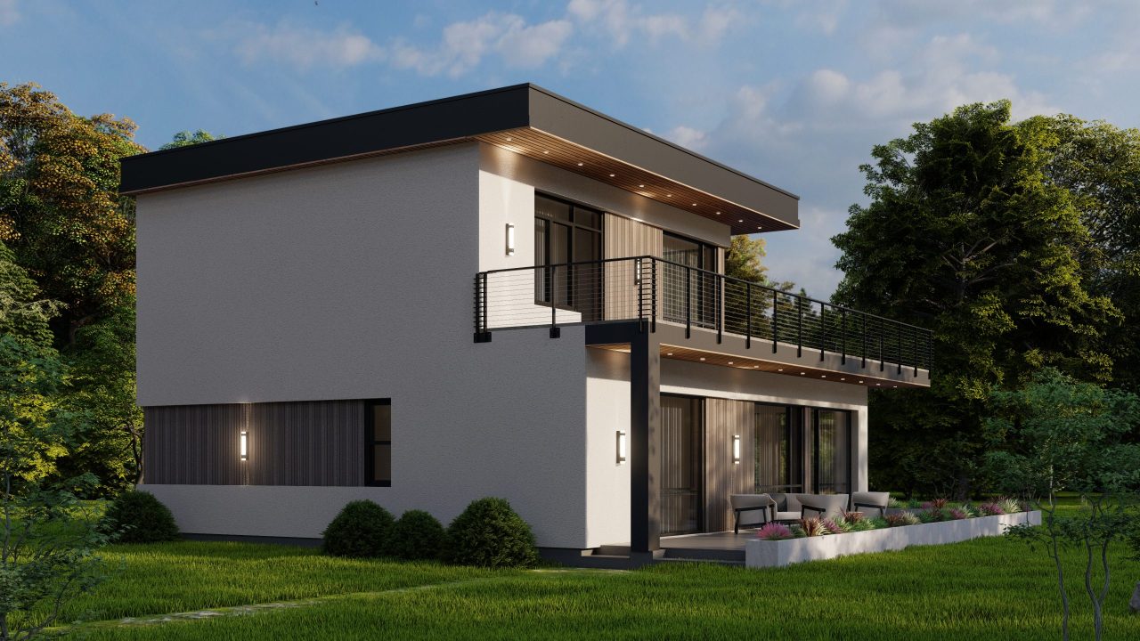 VILLA WITH PANORAMIC WINDOWS IN CONNECTICUT