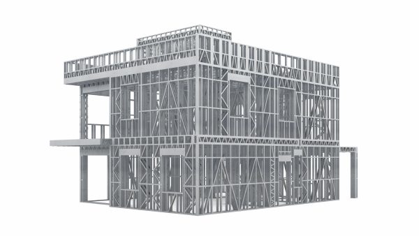 MODERN CHALET STYLE VILLA frame