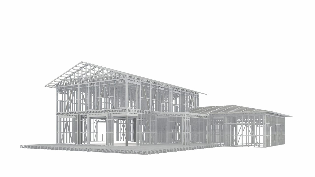 SCANDINAVIAN STYLE VILLA WITH GARAGE frame