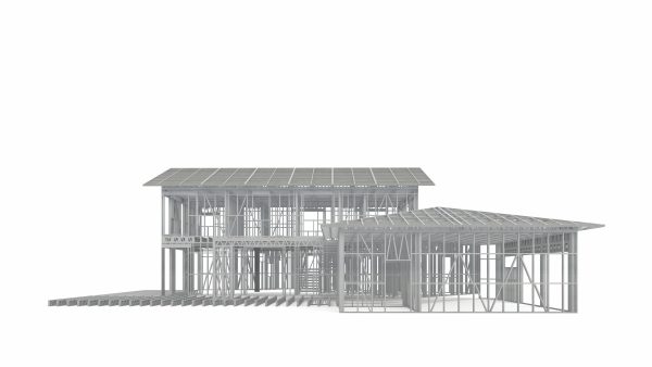 SCANDINAVIAN STYLE VILLA WITH GARAGE frame