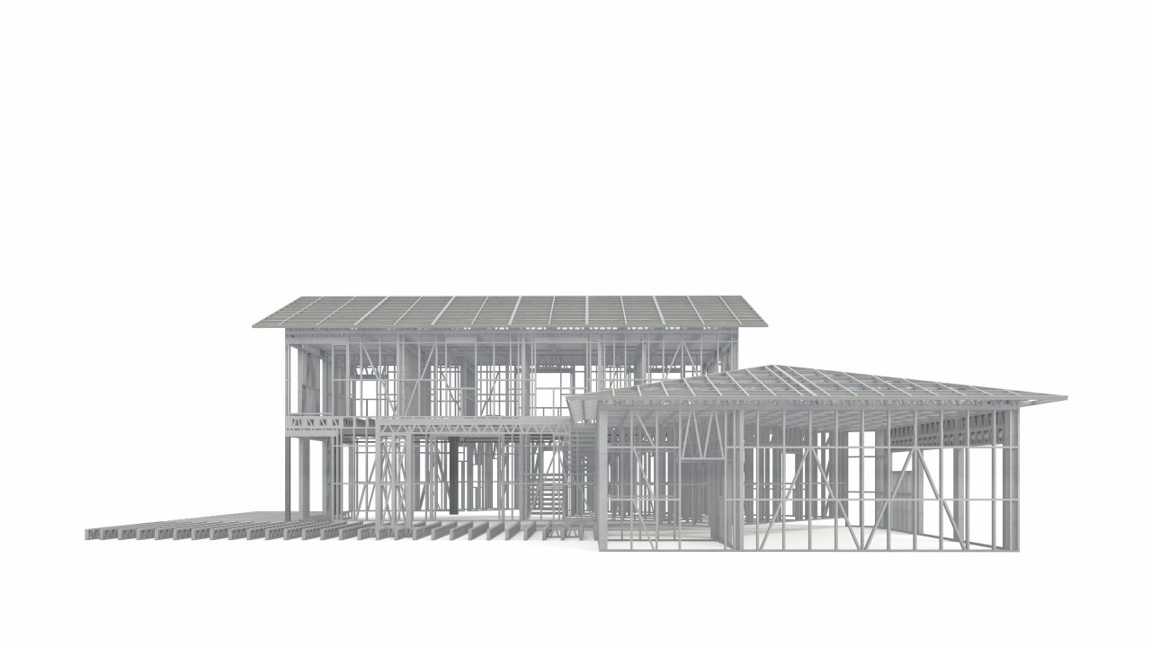 SCANDINAVIAN STYLE VILLA WITH GARAGE frame