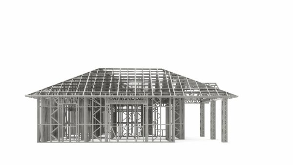 TRADITIONAL AMERICAN COUNTRY HOUSE frame