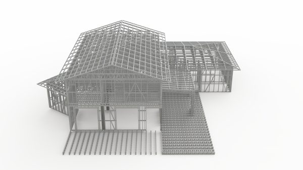 SCANDINAVIAN STYLE VILLA WITH GARAGE frame