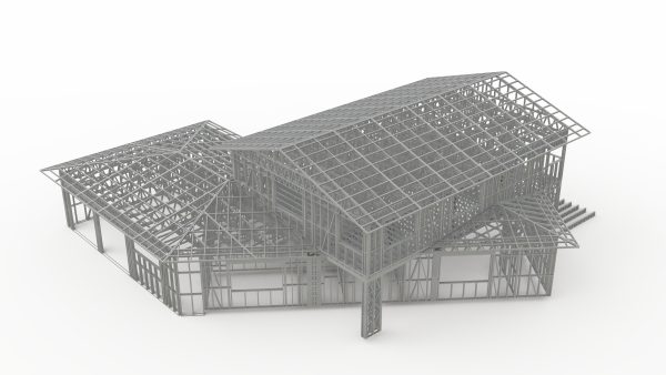SCANDINAVIAN STYLE VILLA WITH GARAGE frame