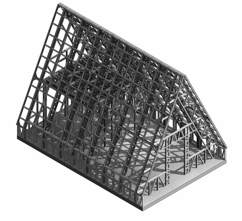 A-frame tiny house frame